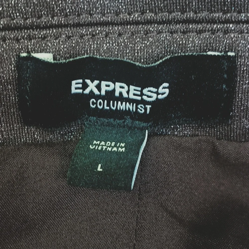 Express Columnist Shine Open‎ Front Blazer Brown NWT SKUW655